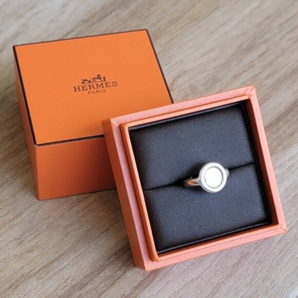 Hermes Clou De Selle Women's Ring Size Approx. 3.25"